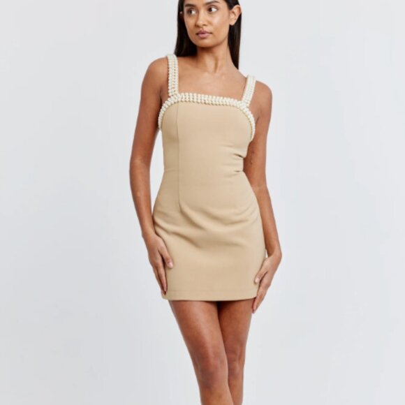 Oddmuse Pearl Trim Dress - Picture 1 of 5